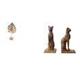 thumbnail image 1 of Escultura De Hoja De Metal Abstracta Nórdica Y Estatua De Gato Egipcio, Adorno Decorativo Para Sujetalibros, Para Mesa, Oficina, Hogar, Fiesta, Regalo, 1 of 8