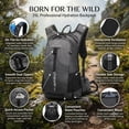 thumbnail image 2 of EZBY 25L Hydration Backpack with FDA Certified 3.0L Water Bladder, Water Resistant Hiking Daypack with Insulated Compartment, Outdoor Gear for Camping, Fishing and Travel, Black, 2 of 9