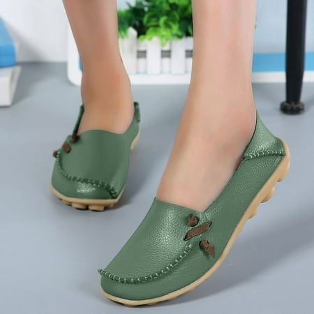 Daznico Womens Loafers Comfort Flats Shoes Womens Breathable Lace Up Shoes Flats Casual Shoes Size 8.5