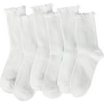 thumbnail image 5 of YooGuoGuo Ruffle Socks Women - Turn-Cuff Frilly Sock - Lightweight Cotton Socks, 5 of 6