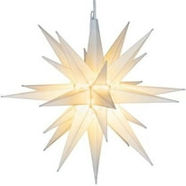 Elf Logic Christmas Moravian Star Hanging Light for Indoor Outdoor Decor Holiday LED Lights 21 inch