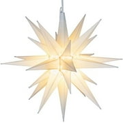 Elf Logic Christmas Moravian Star Hanging Light for Indoor Outdoor Decor Holiday LED Lights 21 inch