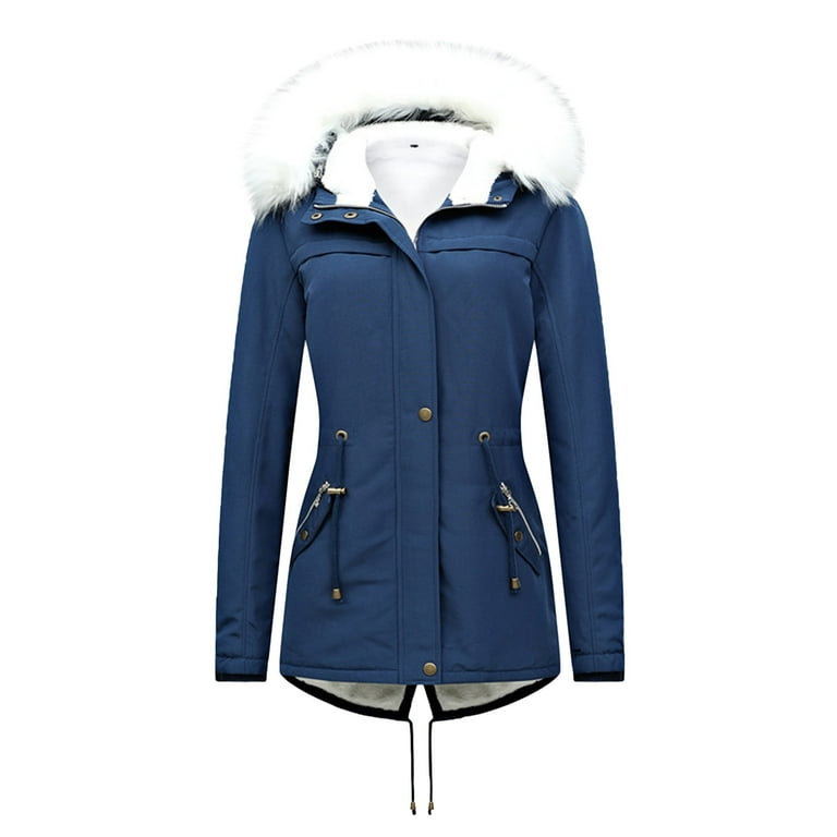 Bomber Jacket Women College Jacket Teen Girls Winter with Cap