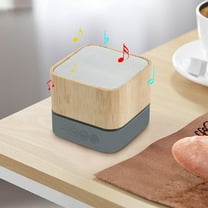 Latrodar Small Portable Wireless Bluetooth Speakers,Handheld Pocket Non-Toxic nd For Smart Devices Bamboo 2.4x2.4 Inch Home Decor