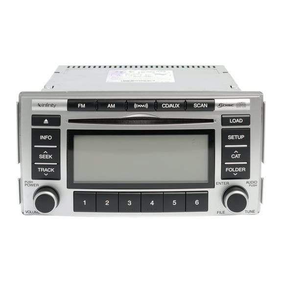 Restored 2009 Hyundai Santa Fe AM FM Radio XM 6 Disc CD MP3 Player 961600W000 Opt 9611U9 (Refurbished)