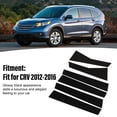 thumbnail image 3 of Pillar Post Trim, Lightweight Durable Easy Installation 6Pcs PC Plastic Door Window Pillar Post Cover  For CRV 2012-2016, 3 of 8