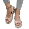 thumbnail image 2 of KEVCHE Orthopedic Sandals for Women,Women Walking Slippers with Arch Support Wedge Sandals Summer Dressy Open Toe Ankle Strap Platform Beach Casual Slip on Sandals Beach Dress Comfortable, 2 of 6