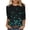 Black 2, variant on JYnXIANTI Womens Valentines Shirts 3/4 Sleeve Heart Graphic Tops Round Neck T-Shirt Casual Comfy Outfit Winter Clothes