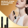 thumbnail image 3 of Atomizador de perfume DIOHIO de 10 ml, recargable para viaje, 3 unidades, con llenado inferior, minidispensador de colonia, pulverizador portátil (negro, gris y plateado), 3 of 9