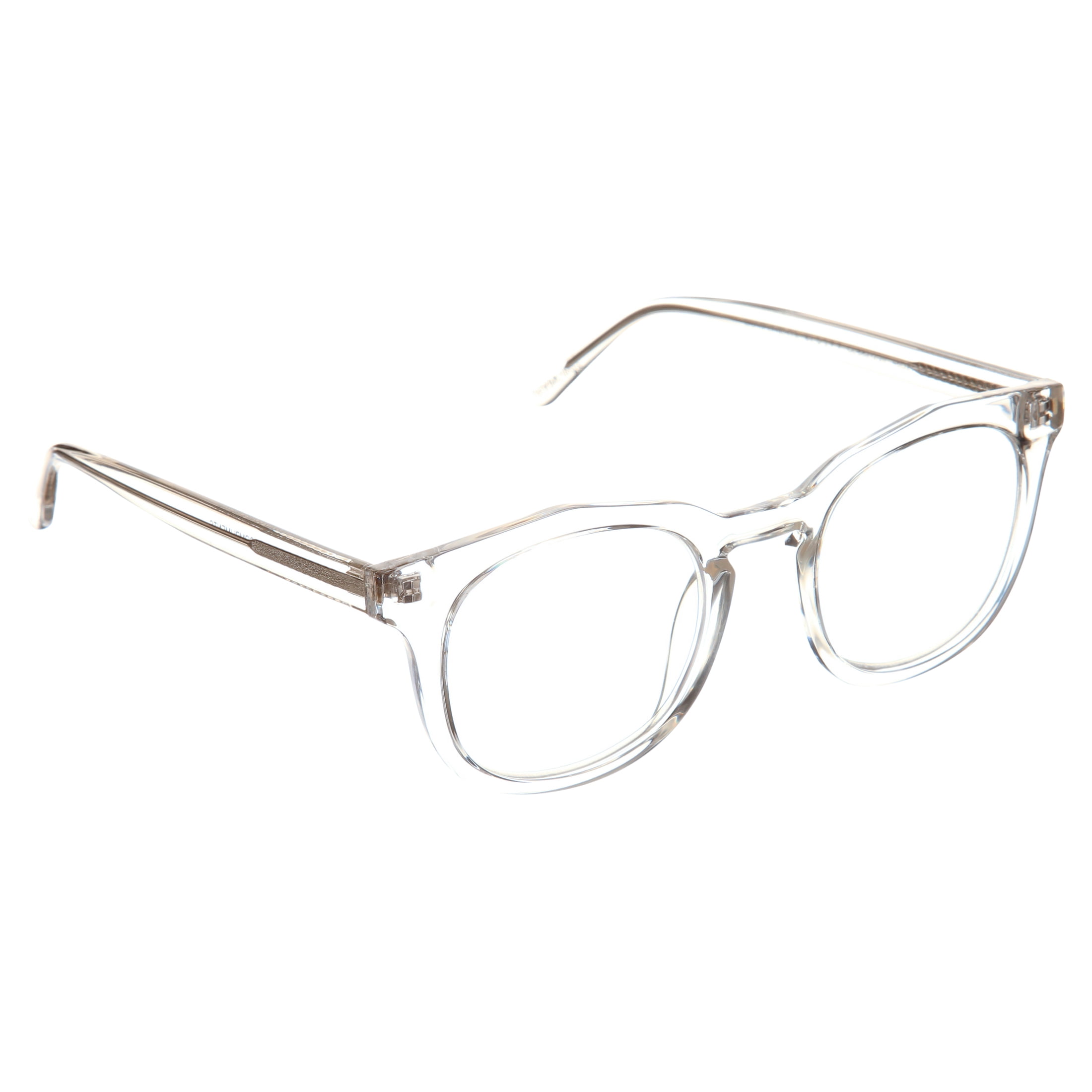 Compliments by DIFF Eyewear Rowan Blue Light Reading Glasses for Men and Women Clear Crystal +2.0