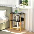 thumbnail image 6 of Aboxoo Indoor Vintage Storage MDF Board End Table, Black, 6 of 8