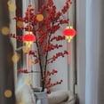 thumbnail image 1 of OULII 30Pcs Small Red Hanging Lanterns Decorations for Door Window Tree New Year Festive Use, 1 of 8