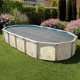 thumbnail image 2 of In The Swim 12' x 24' Ultra Silver Oval Solar Pool Cover 16 Mil For Solar Heating Above Ground Pools and Inground Pools 16M12X24OVULTRB, 2 of 8