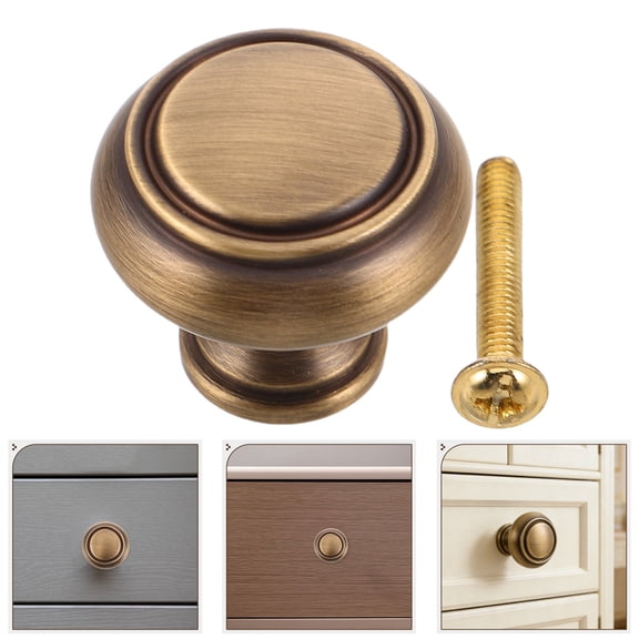 Luxshiny Rustic Bronze Brass Drawer Knobs for Home with Smooth Operation and Timeless Appeal
