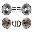 thumbnail image 1 of CMX Front Rear Disc Brake Rotors Ceramic Pads and Drum Kit for Car 2008 Ford Focus Wheel Bearing Included K8C-102559, 1 of 11