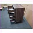 thumbnail image 4 of Dressers, Mid-Century Modern 4-Drawer Wooden Storage Chest | Walnut | MDF, 4 of 23