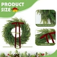 thumbnail image 2 of 50cm Christmas Wreath 2025, 20 Inch Artificial Holiday Door Wreath with Red Bow, Festive Front Door Wall Hanging Decoration for Home Indoor Outdoor Xmas Garland Decor Green A, 2 of 6