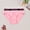Pink, variant on Naittoop Women's Bikini Panties, Love Heart Waistband Fashion Sporty Mid-Low Rise Underwear, Multiple Colors Plus Size Friendly