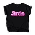 thumbnail image 4 of Pink Birdie Golf Shirt for Women Teens & Girls Trendy Retro Graphic Tee for Golfer Black Shirt 2T, 4 of 5