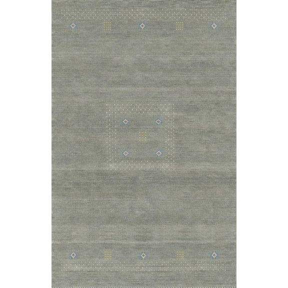 Hand-Knotted Wool Gray Modern Solid Loom Rug | Elegant & Durable Area Rug for Living Room, Bedroom, Office, & Home Décor