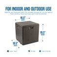 thumbnail image 2 of Plastic Development Group 28-Gallon Resin Outdoor Patio Storage Deck Box, Brown, 2 of 12