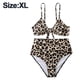 thumbnail image 2 of Conjunto de bikini de guepardo para mujer, traje de baño de corte alto con lazo ajustable, traje de baño de dos piezas, 2 of 5