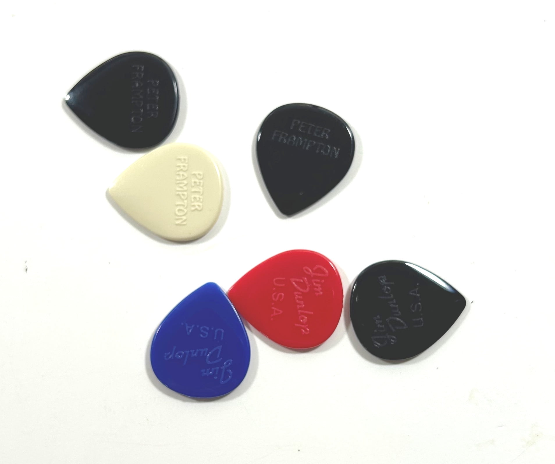 Dunlop Guitar Picks Peter Frampton Vintage Jazz Teardrop 12 Picks