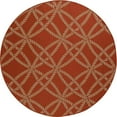 thumbnail image 1 of 30119 Tapis d'Art 7 Pi. Collection Plymouth Tapis Rond Tissé à Plat Intérieur & Extérieur, Beige, 1 of 1
