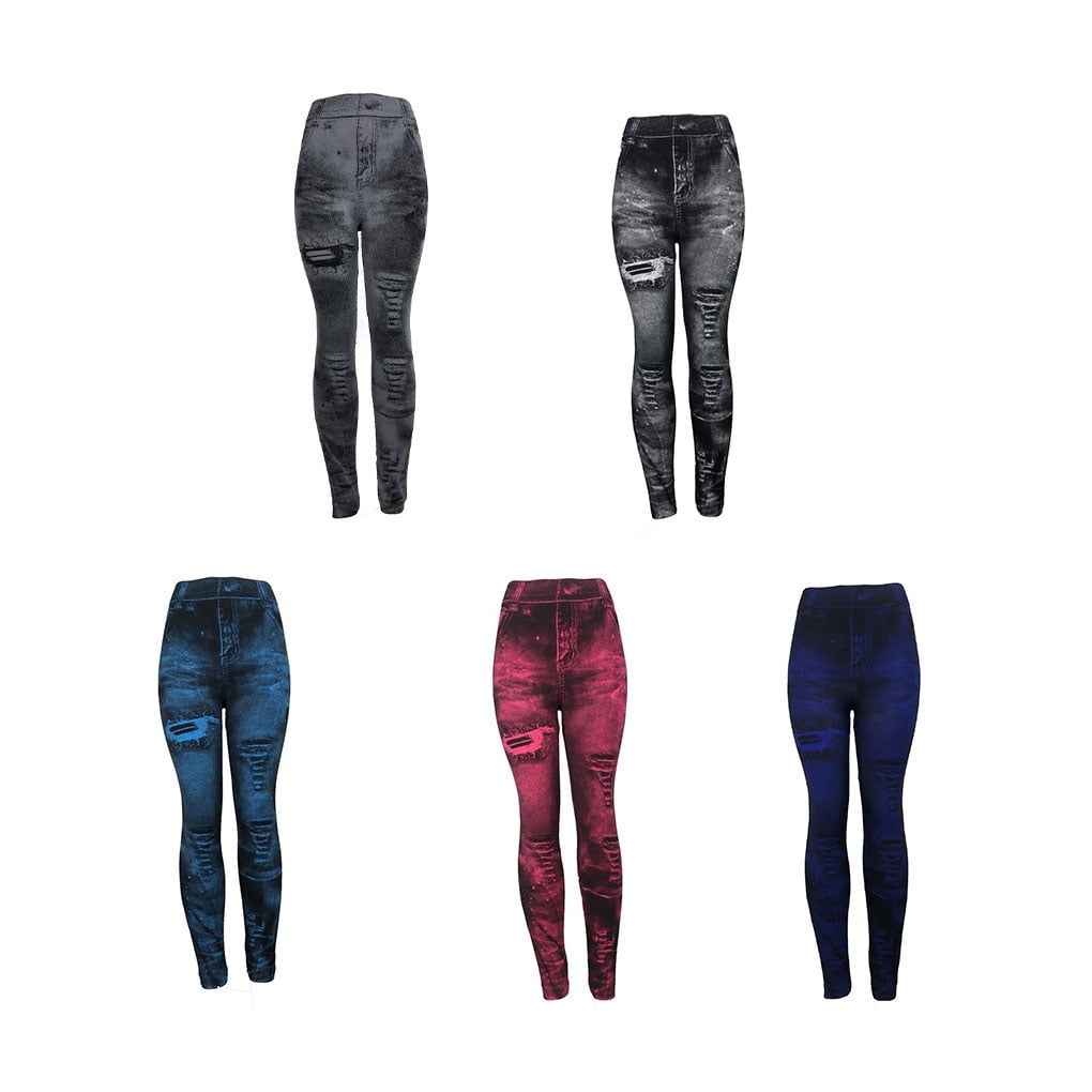 Legging imitation jean femme discount