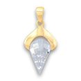 thumbnail image 1 of Alamode LOA632 Pendentif en Laiton Doré pour Femmes avec Grade AAA CZ en Transparent, 1 of 1