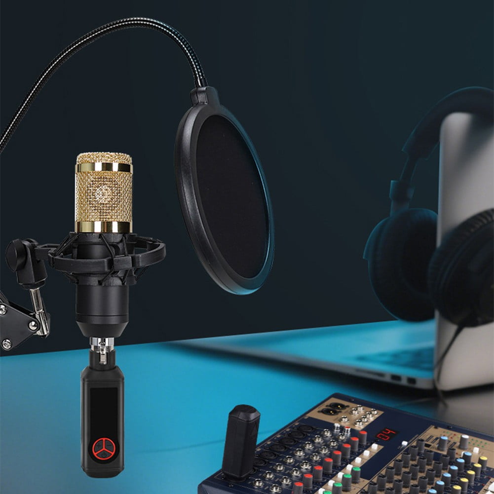 2.4GHz Wireless Microphone System Wired Dynamic Coil Condenser Mic Converter 1/2 Rechargeable XLR Transmitter Receiver Mic Parts