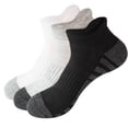 thumbnail image 5 of Casual Ankle Socks Low Cut Athletic Socks for Men & Women , Size Hiking and Sports , 6 Pairs Multi-Size Options for Running, Hiking and Sports , Short socks Thick Cushion White, 5 of 7