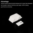 thumbnail image 4 of Alumina Ceramic Sheet Cooling Pad Insulating Sheet 30pcs 3.8mm Hole for MOS Transistor 20x14x1mm(0.8x0.55x0.04"), 4 of 5