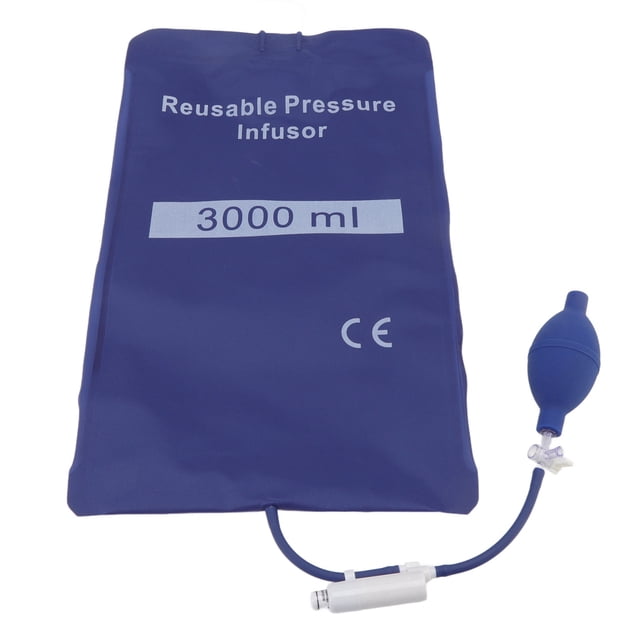 Bolsa De Infusión A Presión, Infusión Rápida 3h Hermeticidad Previene La Sobrepresión Bolsa De Presión De Fluido 3000 Ml Para UCI Para Emergencias De Campo