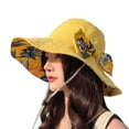 thumbnail image 2 of SPRING PARK Womens Wide Brim Foldable Sun Hats UPF50+ UV Beach Hat Summer Bucket Cap for Travel for Summer, 2 of 8