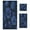 Deep Blue Flower, variant on 3 Piece Bath Towels Set Bath Towel, Hand Towel and Face Towel for Bathroom, Gym, Hotel Scattered Birds and Flowers
