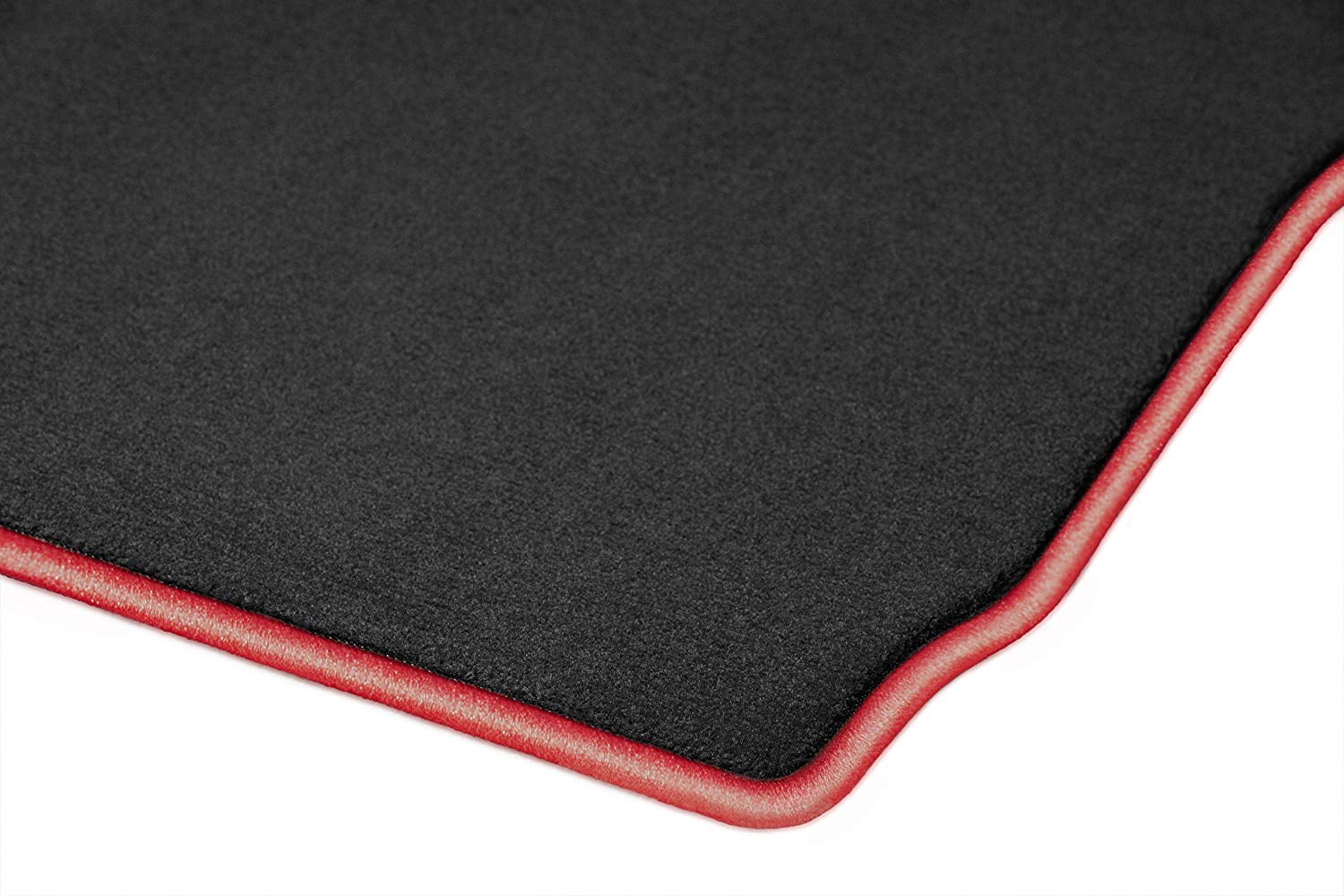 GGBAILEY GMC Sierra 2500 HD (2 Door Regular Cab) Black with Red Edging Carpet Car Mats / Floor Mats, Custom Fit for 2011, 2012, 2013, 2014, 2015, 2016, 2017, 2018, 2019 - Driver & Passenger Mats