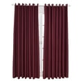 thumbnail image 6 of Raindrops Wine Red Thermal Blackout Curtains 1Set For Bathroom Windows With Privacy Protection And Sunlight Weakening, 6 of 8