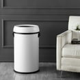thumbnail image 4 of happimess Chuck Kitchen/Office 17.2-Gallon Open-Top Trash Can, Cotton White, HPM1015B, 4 of 10