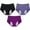 Black, variant on GEWSEY 3 Pack Leakproof Underwear Women Leakproof Underwear for Women 55+ Panties with Incontinence for Ladies (Grey, 7XL)