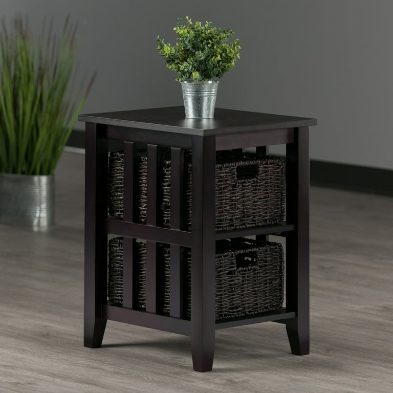 Dark espresso sale end table