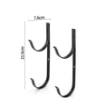 thumbnail image 6 of harmtty 2/4Pcs Pool Pole Hanger Multipurpose Organizer Aluminum Alloy Swimming Telescopic Pole Leaf Rake Vacuum Hose Hook Garden Tools,Blue A, 6 of 8