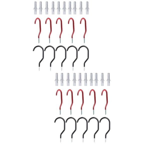 Hemoton 20 Sets Ceiling Storage Hangers Wall Bike Hooks Shed Garage Garden Hook