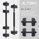 thumbnail image 2 of Mancuerna con Peso Ajustable Altera  ASTRAL-15k C/ Discos de Cemento Intercambiables 15Kg, 2 of 11
