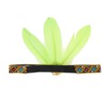 thumbnail image 4 of Unique Bargains 1 Pc Headband Feather Elastic Band Hairband for Women Light Green, 4 of 5