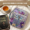 thumbnail image 7 of FOR U DESIGNS Dragonfly Gesar Flower Pattern Bible Cover Portable Bible Carrying Case Lightweight Church Bag Bible Protective Bible Carrier Tote Bag Christian Gifts Accessories, 7 of 7