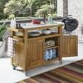 thumbnail image 4 of Homestyles Maho Brown Wood Outdoor Cart, 4 of 6