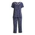 thumbnail image 4 of Secret Treasures Women's and Women's Plus Traditional Short Sleeve 2-Piece Pajama Set, 4 of 6