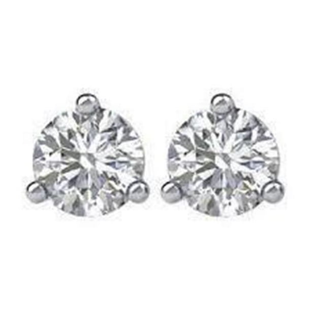 Harry Chad Harry Chad Enterprises 485 1 3 Carat Three Prong Set Round Diamond Stud Earring 14k White Gold Walmart Com Walmart Com Harry Chad Harry Chad Enterprises 485 1 3 Carat Three Prong Set Round Diamond Stud Earring 14k White Gold Walmart Com Walmart Com