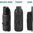 thumbnail image 4 of Funda para linterna, cinturón giratorio de 360 grados, funda para linterna con clip, funda para linterna, soporte para linterna, negro, 4 of 5